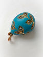 19TH CENTURY DIAMOND & BLUE ENAMEL EGG PENDANT