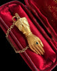 GEORGIAN 18CT GOLD HAND PENDANT / CLASP