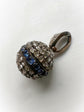 19TH CENTURY DIAMOND & SAPPHIRE ORB PENDANT