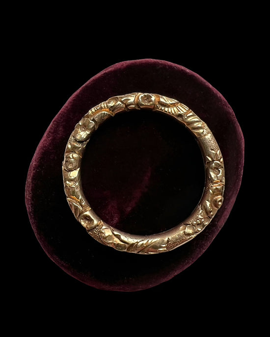 GEORGIAN 15CT GOLD SPLIT RING