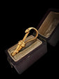 VICTORIAN LARGE 18CT GOLD SNAKE DOG CLIP