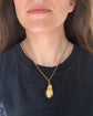 LARGE VINTAGE 9CT GOLD PEAR LOCKET PENDANT