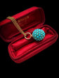VICTORIAN PAVÉ TURQUOISE SPHERE PENDANT