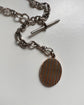 ANTIQUE 15CT GOLD & PLATINUM OVAL LOCKET