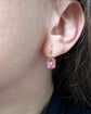 19TH CENTURY PINK PASTE EARRINGS
