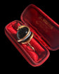 VICTORIAN 15CT GOLD COILD SNAKE & AGATE PENDANT