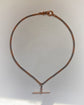 ANTIQUE BI-COLOUR 18CT GOLD & PLATINUM CURB ALBERT CHAIN