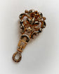 19TH CENTURY SWISS ENAMEL BAIL WITH TWIST DOGCLIP