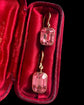 19TH CENTURY PINK PASTE EARRINGS