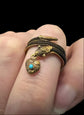VICTORIAN WOVEN HAIR SNAKE RING