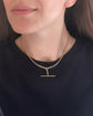 ANTIQUE BI-COLOUR 18CT GOLD & PLATINUM CURB ALBERT CHAIN