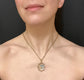VICTORIAN DOUBLE HEART ROCK CRYSTAL PENDANT