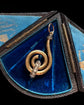 VICTORIAN 18CT GOLD & DIAMOND SWIRL PENDANT