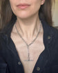 ANTIQUE SILVER PAPERCLIP ALBERT CHAIN WITH T-BAR