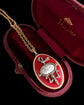 LATE 19TH CENTURY FRENCH ‘AMITIE’ ENAMEL & DIAMOND PENDANT