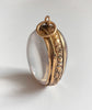 VICTORIAN LARGE ROCK CRYSTAL & 15CT GOLD LOCKET