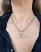 VICTORIAN SILVER PAPERCLIP ALBERT CHAIN