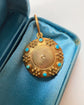 VICTORIAN 15CT GOLD & TURQUOISE LOCKET