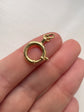 ANTIQUE 18CT GOLD BOLT RING
