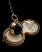VICTORIAN BANDED AGATE SPHERE LOCKET