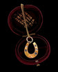 ANTIQUE DIAMOND & SAPPHIRE HORSESHOE PENDANT