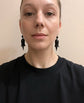 VICTORIAN WHITBY JET FUCHSIA EARRINGS