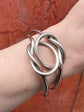 VINTAGE GUCCI SILVER LOVERS KNOT BANGLE