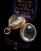 VICTORIAN ROCK CRYSTAL & 15CT GOLD POOL OF LIGHT SPHERE PENDANT