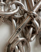 VICTORIAN SILVER PAPERCLIP ALBERT CHAIN