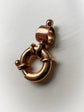 VICTORIAN 9CT GOLD BOLT RING WITH ORIGINAL BAIL