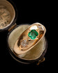 ANTIQUE EMERALD & DIAMOND RING