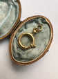 ANTIQUE 18CT GOLD BOLT RING