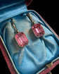 19TH CENTURY PINK PASTE EARRINGS