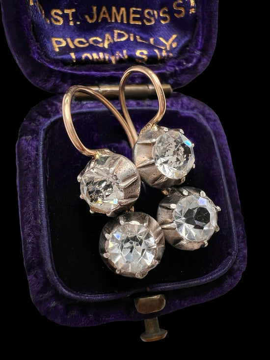 GEORGIAN DOUBLE PASTE DROP EARRINGS