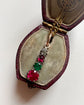 19TH CENTURY DIAMOND, RUBY & EMERALD PENDANT
