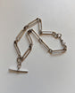 VICTORIAN SILVER PAPERCLIP ALBERT CHAIN