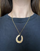 VICTORIAN SUPERSIZED 18CT GOLD & DIAMOND HORSESHOE PENDANT