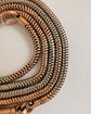 ANTIQUE BI-COLOUR 9CT GOLD SNAKE CHAIN