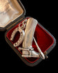 SILVER RIDING BOOT & HORSESHOE PENDANT