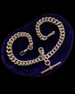 EDWARDIAN HEAVYWEIGHT SILVER DOUBLE CURB ALBERT CHAIN