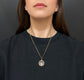 GEORGIAN PEARL SNAKE OUROBOROS LOCKET PENDANT