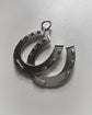 VICTORIAN DOUBLE SILVER HORSESHOE PENDANT