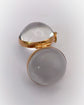 VICTORIAN ROCK CRYSTAL & 15CT GOLD POOL OF LIGHT SPHERE PENDANT