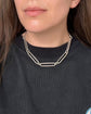 SUPER CHUNKY VICTORIAN SILVER PAPERCLIP CHAIN