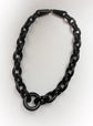 VICTORIAN CHUNKY WHITBY JET CHAIN NECKLACE