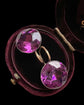 VICTORIAN PURPLE PASTE EARRINGS