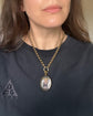 VICTORIAN BISHOPS MITRE ROCK CRYSTAL LOCKET