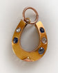 ANTIQUE DIAMOND & SAPPHIRE HORSESHOE PENDANT