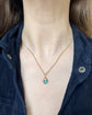 VICTORIAN 15CT GOLD & TURQUOISE MINI HORSESHOE PENDANT