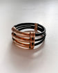 VICTORIAN ELEPHANT HAIR & GOLD MULTI BAND RING